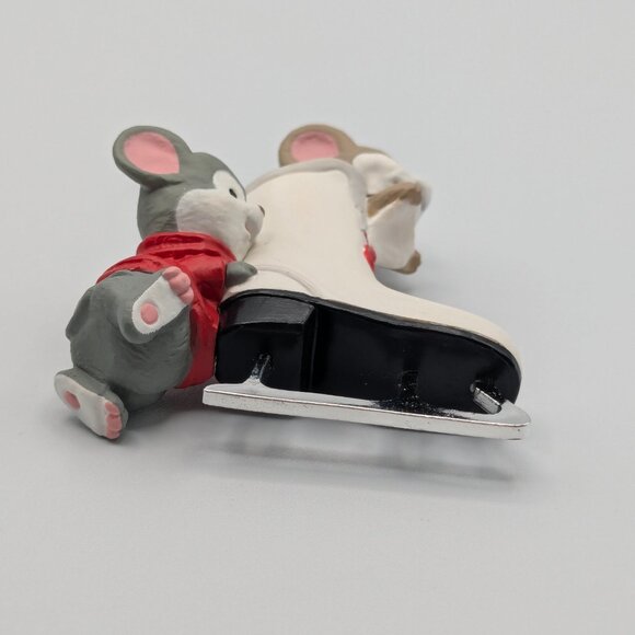 Hallmark Keepsake Friendly Push 1994, Vintage Ice Skating Christmas Ornament - Picture 7 of 11